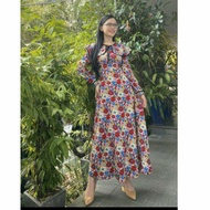 DRESS FLORAL PRINCESS MUSLIMAH