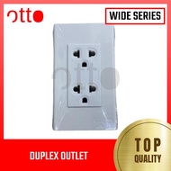 Panasonic 15929 Duplex Outlet with Ground Receptacle WIDE(weg) and SlimArt Series(WSAG)
