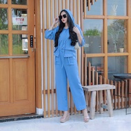 SIENNA SET_ ONESET CROP HODIEE CRINCLE PREMIUM by Gerai Nadheera