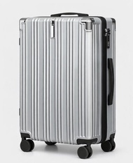 全新銀色30吋 特大拉桿行李箱｜ABS+PC硬殼｜大容量｜防刮耐撞 [Brand New] Stylish Silver 30" Trolley Suitcase — Extra Large Capa