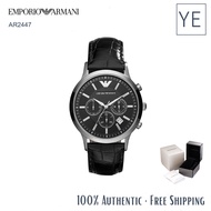 Emporio Armani AR2447 Classic Chronograph Leather Strap Men Watch Armani watch Armani watchs