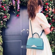 MOYNAT Rejane 手提包 BABY BLUE嬰兒藍 26*17*10 98新肩帶鑰匙塵袋