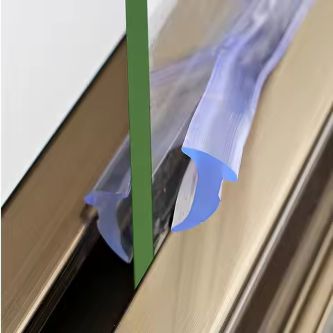 1M Alloy Window Sealing Strip Card slot gap Seal PVC Transparent Door Dustproof Sound insulation Wea
