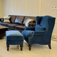 Retro Fabric Sofa 3-seat