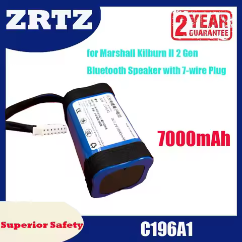 ZRTZ New C196A1 7252-XML-SP 7000mAh Battery For Marshall Kilburn II 2 Gen Bluetooth Speaker with 7-w