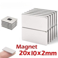 Neodymium Magnet 20x10x2mm Black Magnet 20x10x5mm Strong Square Block