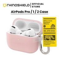 [RhinoShield] AirPods 1/ 2/ Pro Case With Carabiner Impact Resistant TPE Cover Compatible With Wireless Charging