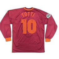 Francesco Totti #10 AS Roma Home 1997/1998 LS Longsleeve Long Sleeve 97/98 Original Jersey Football 