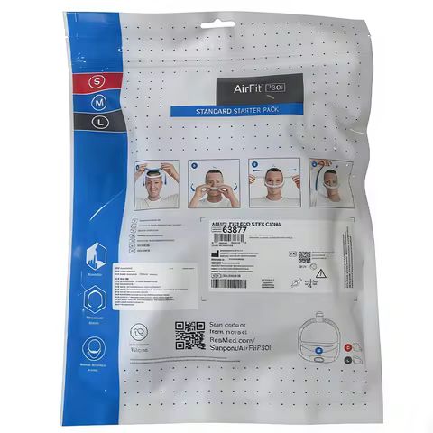 Original Resmed Airfit P30i nasal pillows mask for Resmed Auto CPAP Includes Strap Frame Pillow Cush