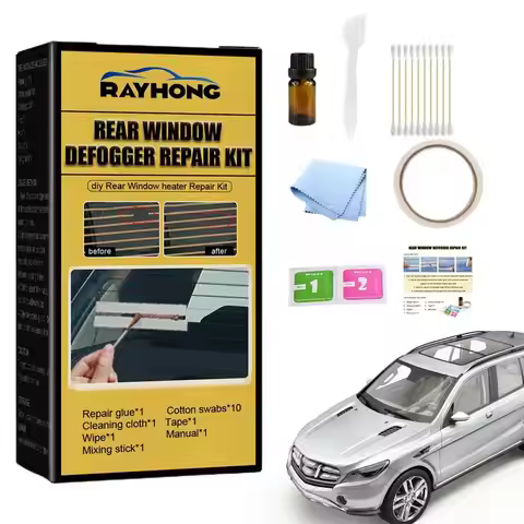 Professional Car Rear Window Defroster Repair Kit DIYs Windshield Repair Glue Rear Defogger Grid Lin