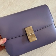 Celine 紫色中號box包