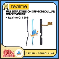 TOMBOL Realme C11 2021 Full Set Flexible + Volume External Button