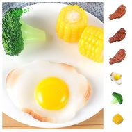 CYBERLINX Simulation Kitchen Toy, Pretend Play Simulation Food Simulation Steak Model, Poached Egg W