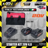 EUROPA HILT E20SK441 / E20SK-441 20V Starter Kit 4.0Ah ( 2 x Batteries 4.0Ah + 1 x Charger + 1 x Too
