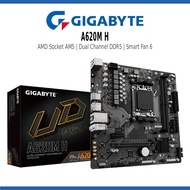 GIGABYTE A620M H MOTHERBOARD AMD SOCKET AM5 WITH DUAL CHANNEL DDR5 / SMART FAN / Q-FLASH PLUS / FAST