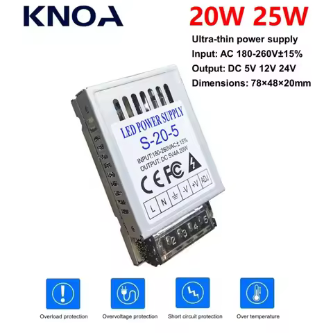 NEW Power Supply AC 220V to DC 5V 12V 24V 20W 25W 1A 2A 4A For CCTV LED Strip Power Supply Adapter L