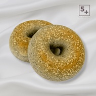 5+ Bagels - Black Sesame Bagel | Halal | No Egg, Oil, Milk, Sugar | 24+ Hrs Cold Fermented | 100g