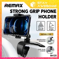 REMAX Adjustable Phone Hp Holder Rear View Mirror For In Car Dashboard Fon Handphone Mount Fhone Myvi Bezza Saga RM-C20