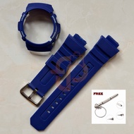Strap Replacement With Bezel Blue AW-591 AW-590 AW-5230 AWG-M100 AWG-M101 AW-582B G-7700 G-7710