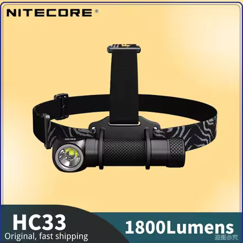 Original NITECORE HC33 Headlamp Bright Multi-purpose Outdoor Headlights 1800 Lumens Trekking Trail R