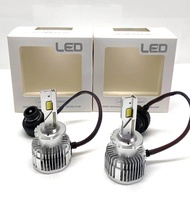 PL AUTO หลอดไฟหน้ารถยนต์ (เฉพาะหลอด)  LED D2S ค่าสี 6000k 1คู่ สำหรับรถยนต์ สินค้าพร้อมส่ง ติดตั้งง่าย