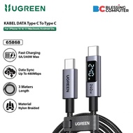 Type C To Type C UGREEN 65868 PD 240W DATA CABLE Black3m