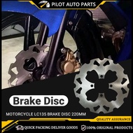 220MM motorcycle accessories brake disc four-hole front brake pads can be used for LC135/Y110/SRL110
