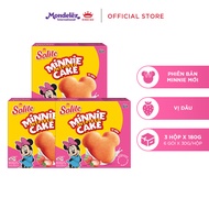 (Special edition) Bánh Bông Lan Solite Phiên Bản Minnie Vị Dâu Combo 3 hộp x 180g