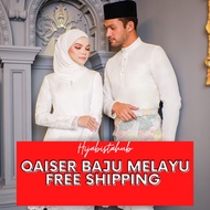 HIJABISTAHUB  QAISER BAJU MELAYU BAJU NIKAH BAJU TUNANG BAJU KAHWIN BAJU MELAYU SLIM FIT