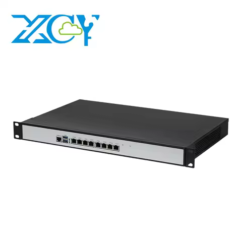 1U Rack Firewall Router Intel Celeron J4125 J6412 i5 Processor 6x 8x 10x Gigabit Ethernet Intel 8257
