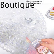 Glass-Colored Perler Bead, 2.6mm Heat Press Handmade DIY Perler Beads,  High-Transparency Handmade T