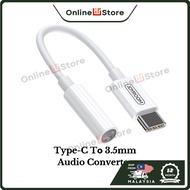 JOYROOM(SH-C1)-TYPE-C TO 3.5MM AUDIO CONVERSION CABLE(DIGITAL)- WHITE(55PCS)