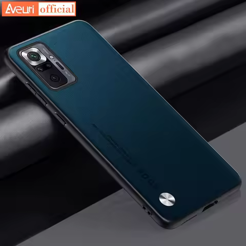 For Redmi Note 10S 10 4G 10T 5G Luxury PU Leather Case For Xiaomi Redmi Note 10 Pro Back Cover Silic