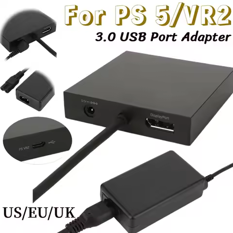 For PS 5 VR2 PC Adapter Computer Converter Game Adapter for Playstation 5 VR2 Gaming Accessories