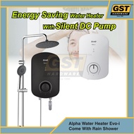 Alpha Water Heater with Pump Rain Shower Evo-I Water Heater Rain Shower Pemanas Air Mandi Air Panas 