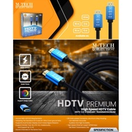 Cable hdtv 2.0 M-tech gold plated 4k 15m - Cable hdtv 15 meters 2.0