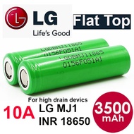LG MJ1 3500mAh 10A High Drain Flat Top 18650 Battery (1 pcs)