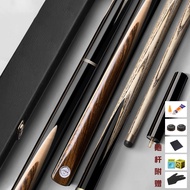 Black snooker cue with a small tip8American Nine9Chinese-style eight-ball pool cue, nine-ball ash wo