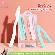 🇸🇬 3Pcs Eyebrow Body Hair Razor Trimmer Shaver Knife / Eyebrow Trimmer Kit / Stainless Steel Eye Bro