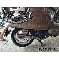 HM Knalpot Wrc Vespa Primavera Iget Sprint Racing Bebasan Type Wr-03