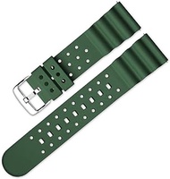Silicone Curved Line Watch Bands 20mm 22mm Quick Release Fit for Seiko Watches Replacement Rubber Sport Watch Straps for Diving Watches