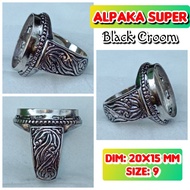 Super alpaca burnt alpaca agate ring.20