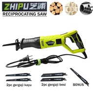 Gergaji Mesin Zhipu Potong Kayu dan Besi - Tenaga Listrik 750Watt