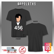 456 SQUID GAME T-SHIRT PRINTED STREETWEAR BAJU LELAKI PEREMPUAN T SHIRT!! 100% COTTON