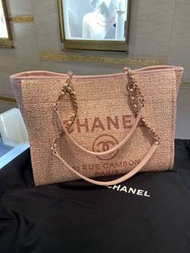 Chanel deauville tote bag/ 沙灘袋 - 9成新