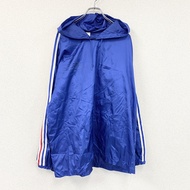 adidas尼龍派克大衣/套頭衫，藍色，O碼，古著。
