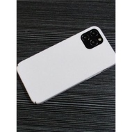 純白色iPhone13實白手機殼適用蘋果12mini瓷白散熱14promax磨砂全包硬殼12pro攝像頭大孔薄款防摔13pro保護套