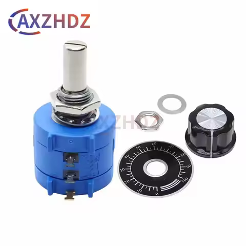 1Set 3590S Multiturn Potentiometer Adjustable Resistor 2W 3590S-2-103L 500 1K 2K 5K 10K 20K 50K 100K