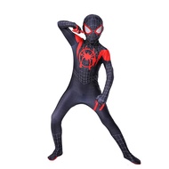 Spiderman Cosplay Costume Spider Man Into The Spider Verse Miles Morales Cosplay Bodysuit Jumpsuits