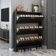 【Sg Sellers】 Shoe Cabinet Wooden Shoe Cabinets Shoe Rack Cabinet Shoe Storage Dustproof Breathable Shoe Rack Corridor Storage Cabinet Flip Bucket Entryway Shoe Cabinet Sideboard